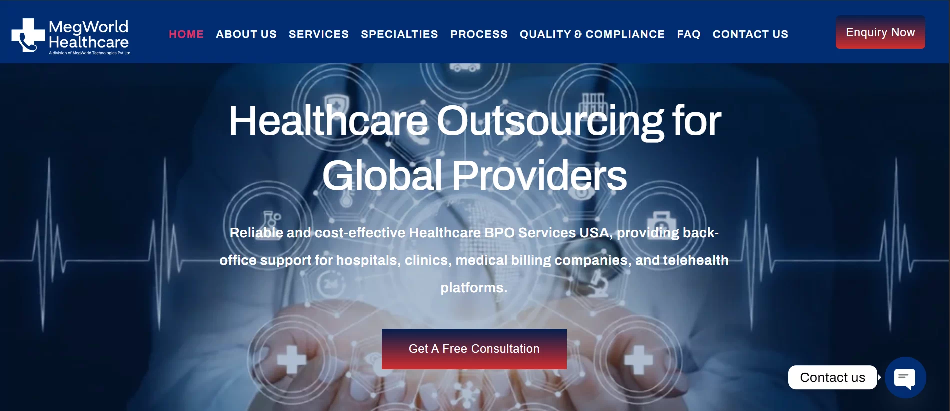 Website 14 project developed by Meg World Technologies
