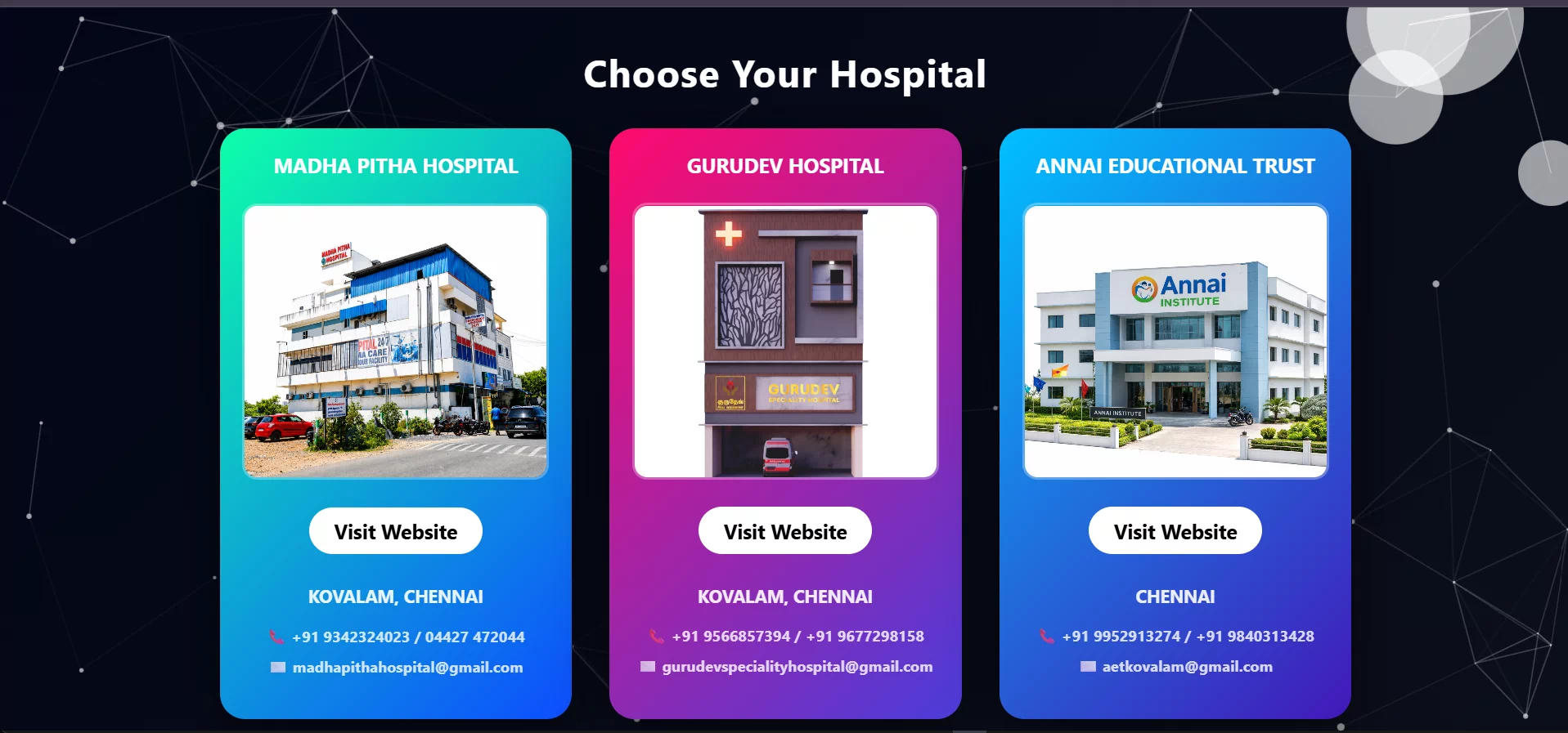 Website 09 project developed by Meg World Technologies